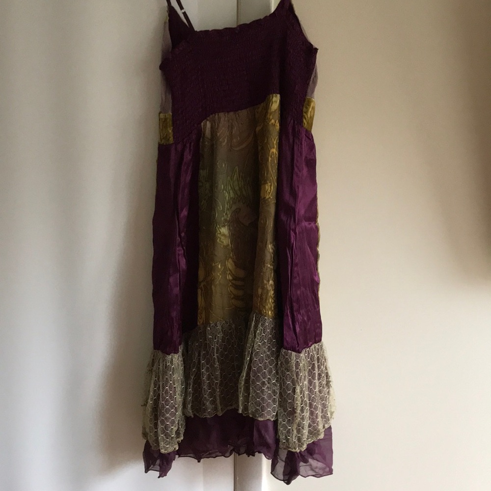 NWT Hale Bob velvet and lace embroidered dress - Picture 5 of 6